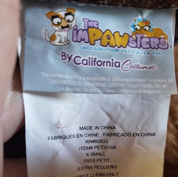 ♧ Pet Costume, XS, new - Picture 6 of 7